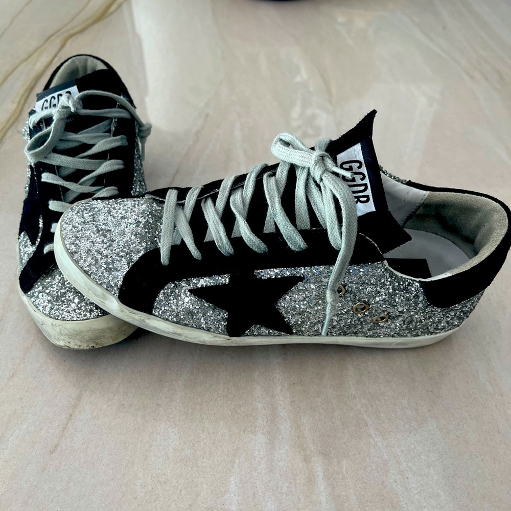 Golden goose gently used fun shoes